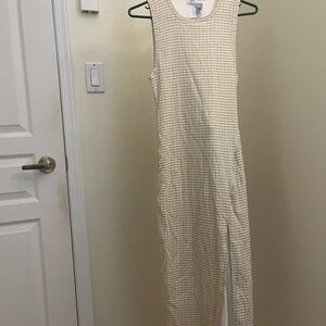 Aritizia Yellow Gingham Verona Dress NWT